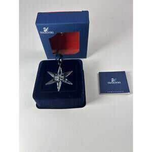 Swarovski 2005 Little Star Ornament w/ Box & Certificate Crystal Holiday Star
